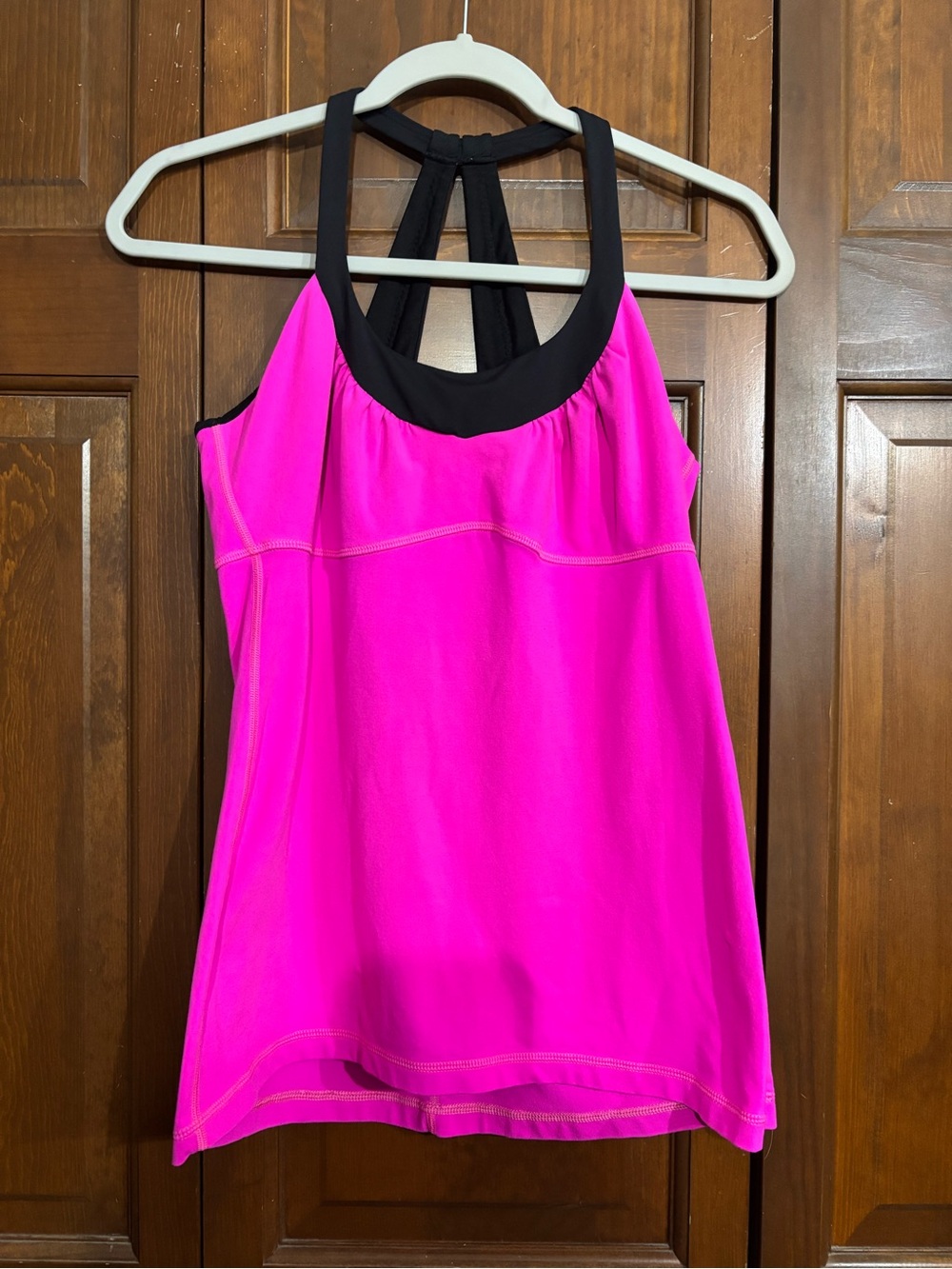 lululemon athletica Hot Pink Tank with Black Trim